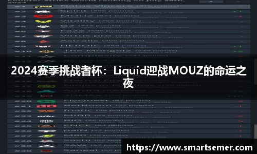 2024赛季挑战者杯：Liquid迎战MOUZ的命运之夜